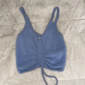 Fuzzy blue top 💙